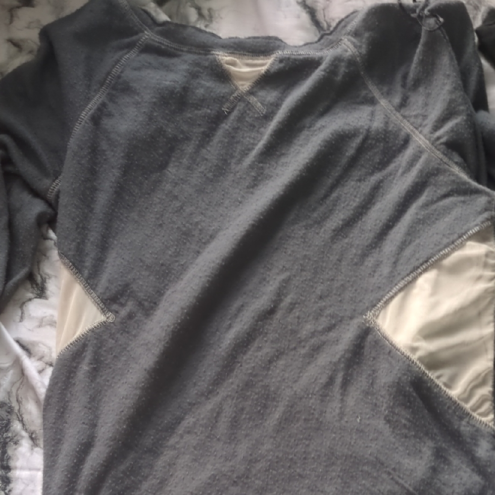 Gray and Cream Sweatshirt